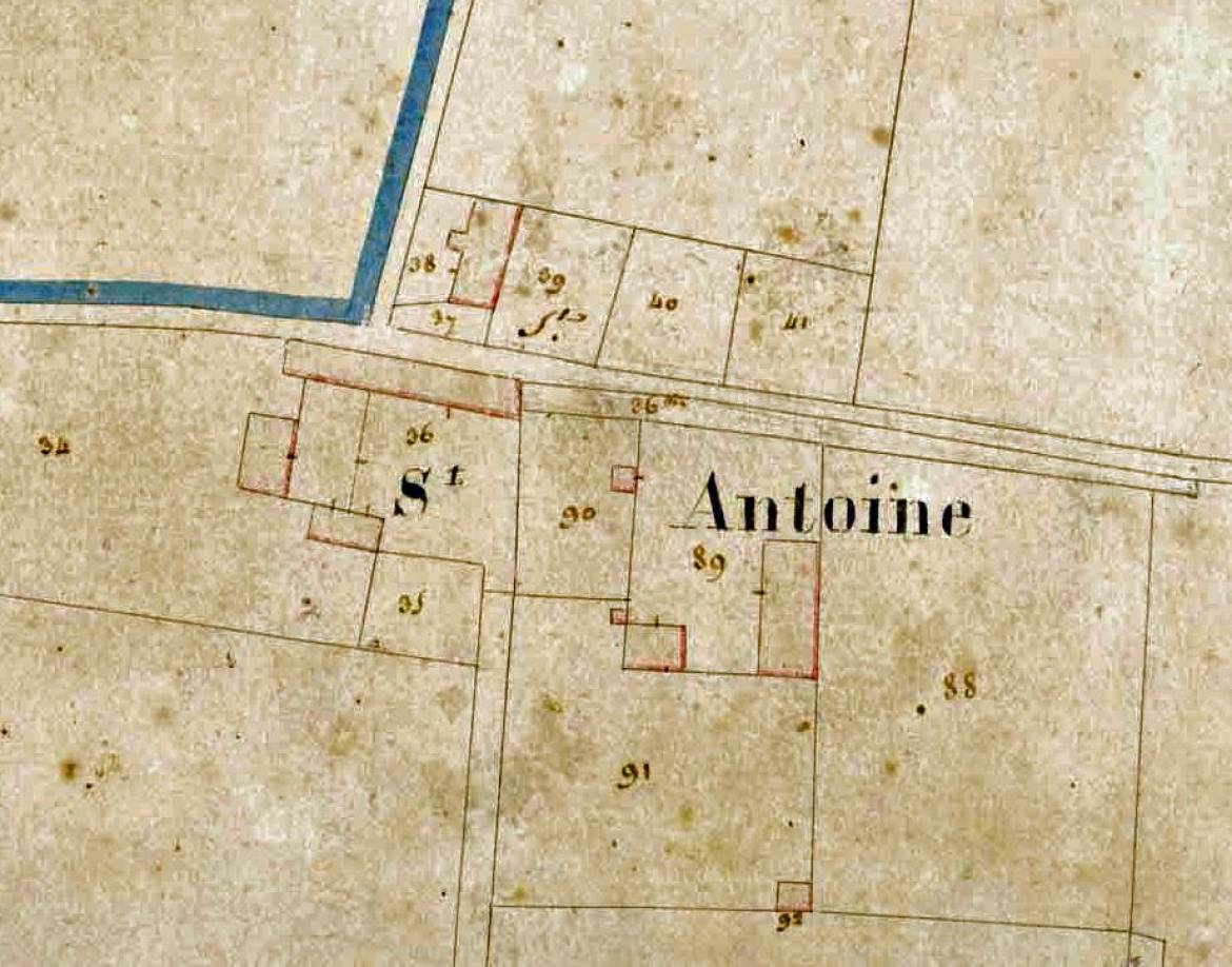 Le domaine de Saint-Antoine à Villeurbanne en 1812 - coll. Le Rize